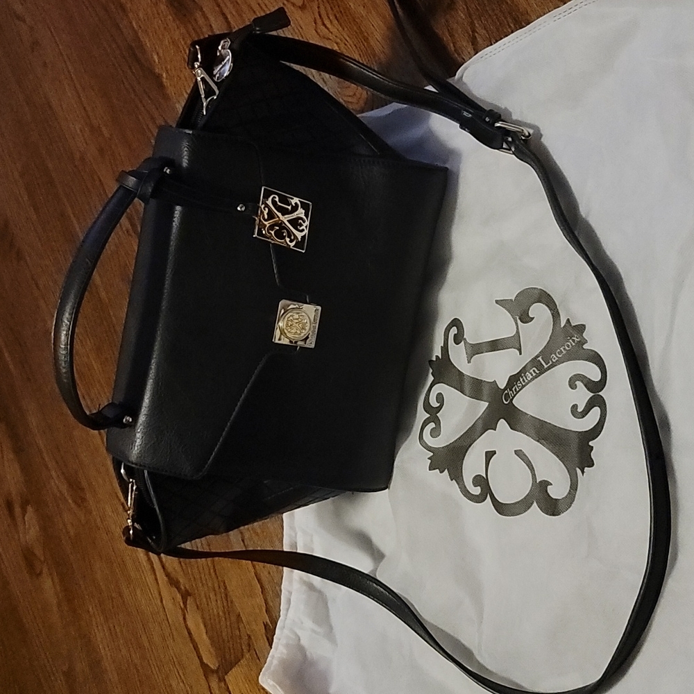 CXL by Christian Lacroix black crossbody purse